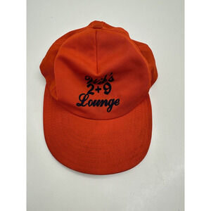 Adult Unisex Wibs 2+9 Lounge Orange Baseball Adjustable Hat Cap